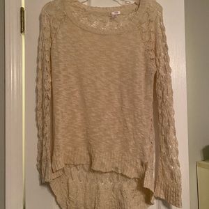 Lace lightweight sweater